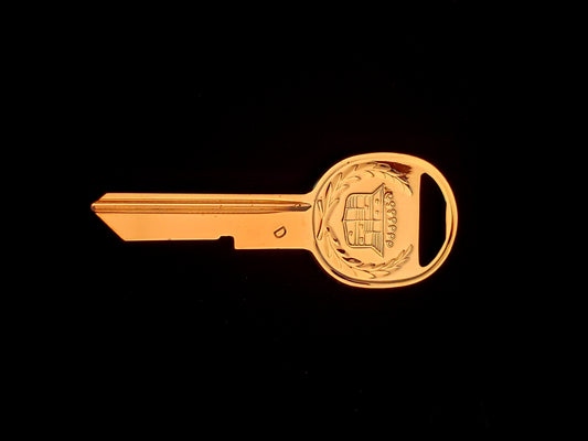 Cadillac Gold D key - front