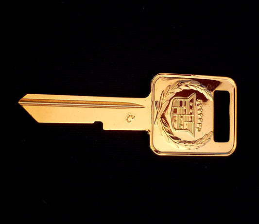 Gold C Ignition key - front