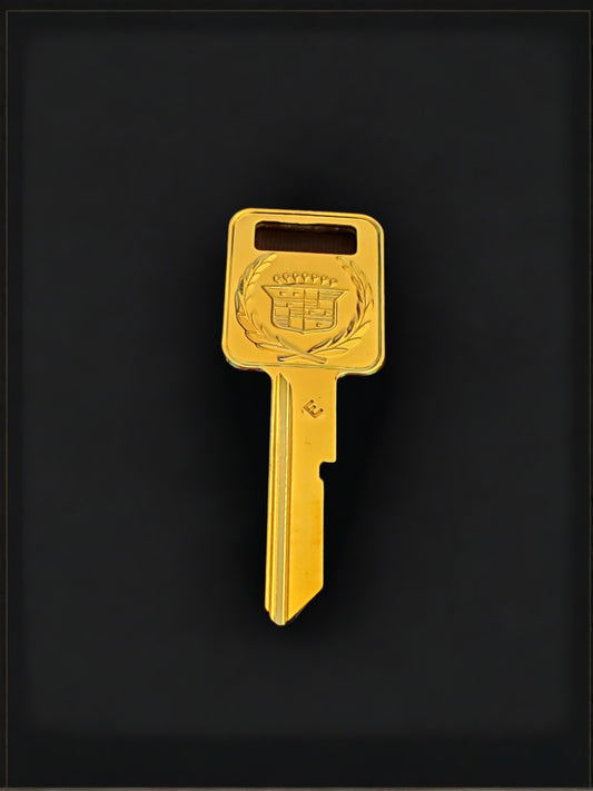 Cadillac Gold E key - front